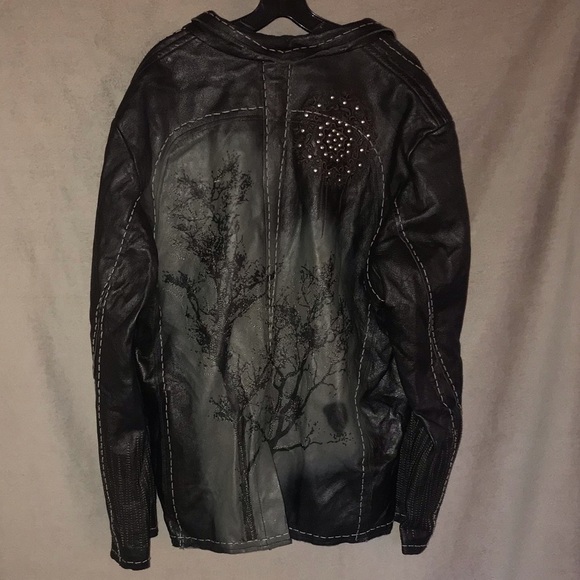 100% leather jacket (XL) - Picture 1 of 8